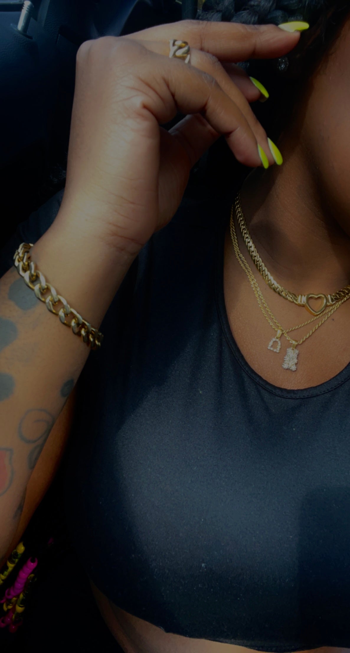 Heart Cuban Necklace - 24KByMarie