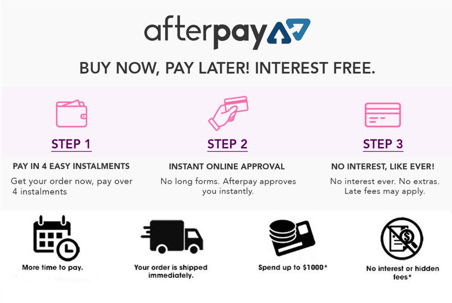 Get what you want when you want with AFTERPAY 💎