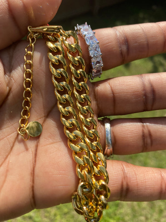 Cuban link anklet - 24KByMarie