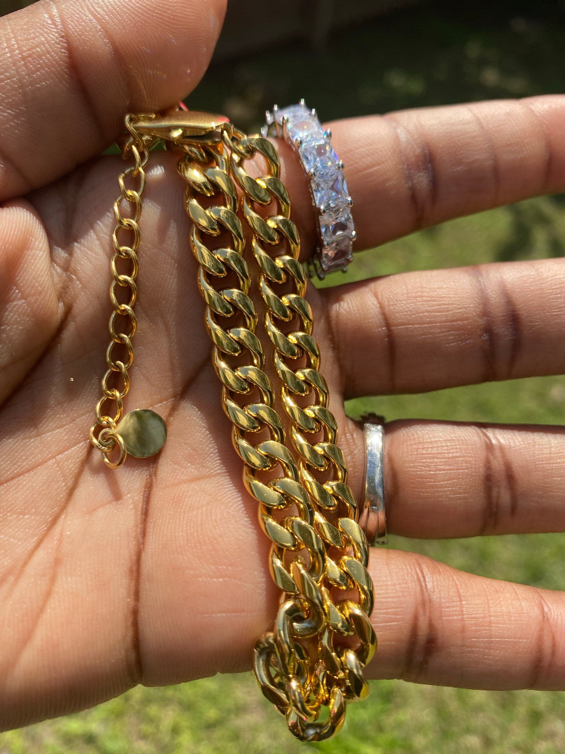 Cuban link anklet - 24KByMarie