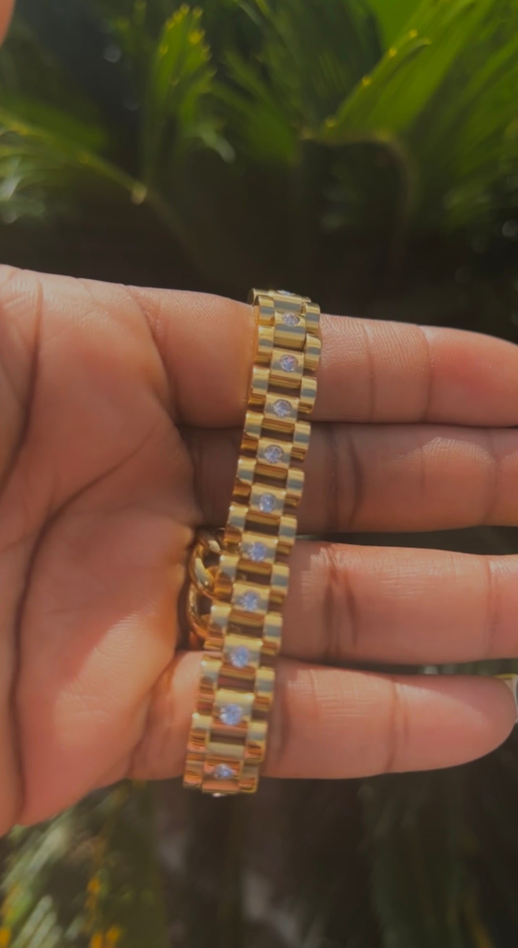 Studded Link Bracelet - 24KByMarie